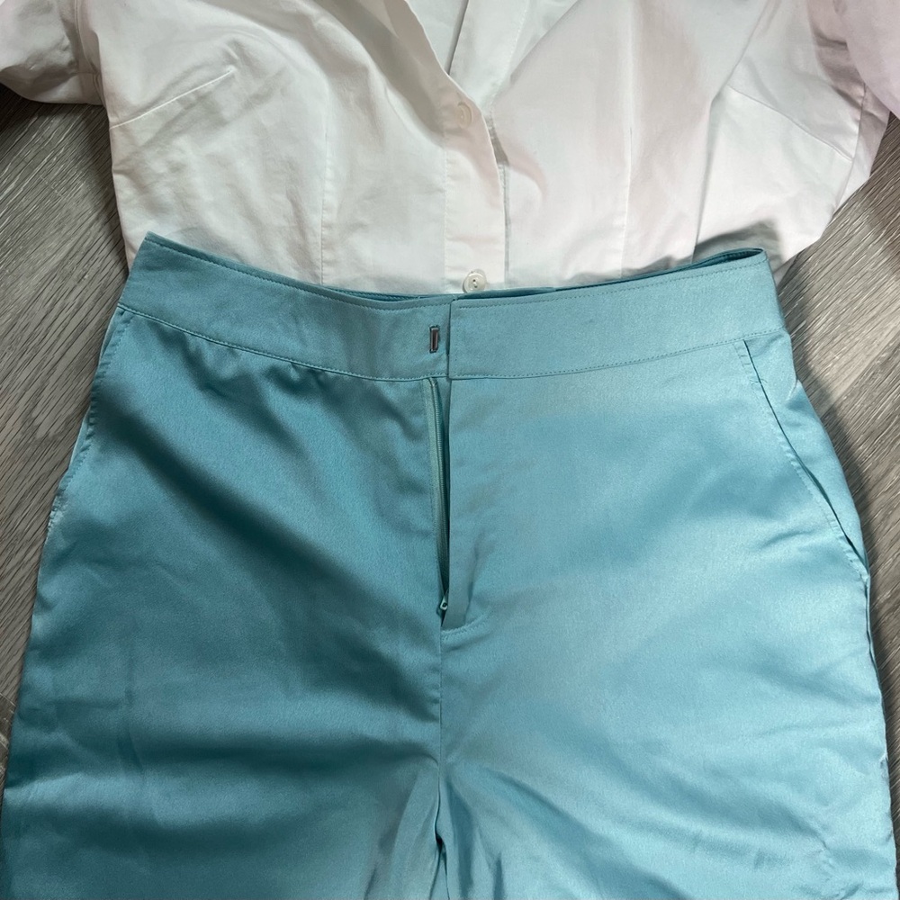 🦋Sky Blue Wide Leg Pants  JustFab
